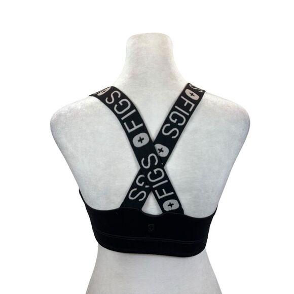 Ladies Figs Performance Underscrub Sports Bra Black Size Small‎ - Picture 7 of 11